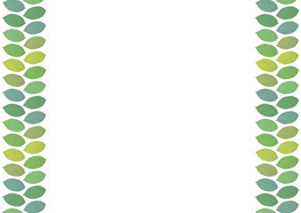 leaf frame digitally drawn illustration