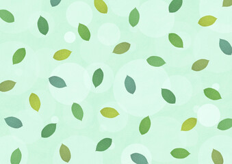 leaf frame digitally drawn illustration