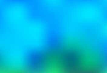 Light Blue, Green vector glossy bokeh pattern.