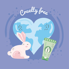 cruelty free lettering card
