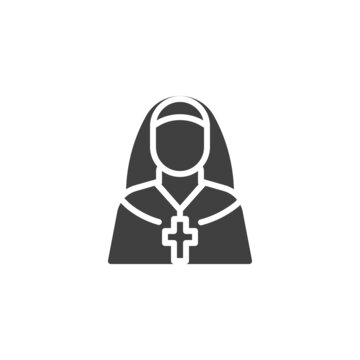 recommend clip art: Nun sister vector icon