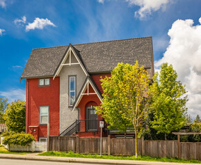 Luxury house in Vancouver, Canada. Big luxury house with a patio.