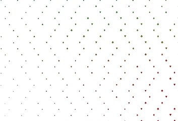 Light Green, Red vector layout with elements of cards.