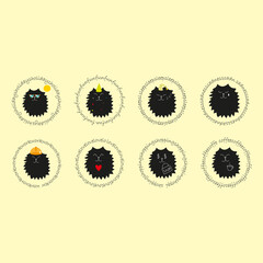 badges with black cats
