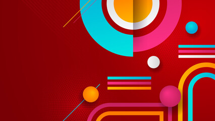 Obraz premium Vector abstract graphic design banner pattern background template