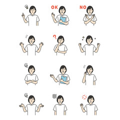 介護師の人物イラストまとめ