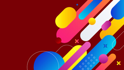 Abstract orange red blue white colorful light silver technology background vector. Modern diagonal presentation background