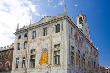 Fototapeta na wymiar Palace of St George (Palazzo San Giorgio) in Genoa, Italy