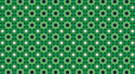 Traditional Asian decorative border design