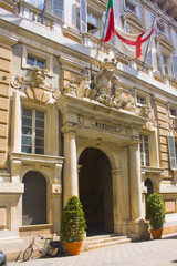 Palazzo Doria-Tursi on Via Garibaldi in Genoa, Italy	
