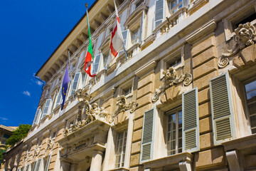 Palazzo Doria-Tursi on Via Garibaldi in Genoa, Italy	
