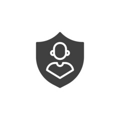 Personal protection vector icon