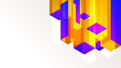 Abstract background with geometric shapes. Vector abstract graphic design banner pattern background template.