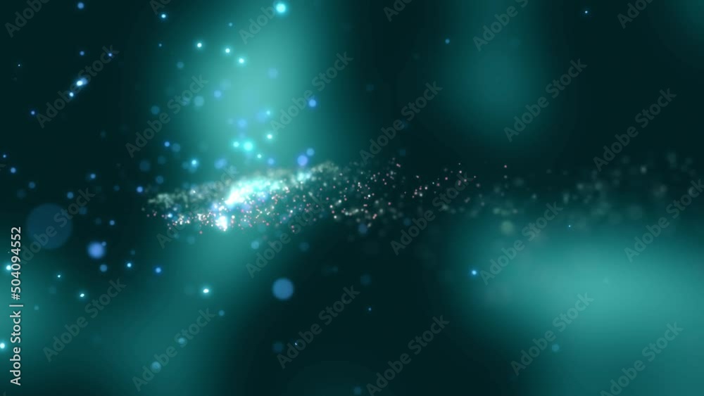 Wall mural abstract particles background animation