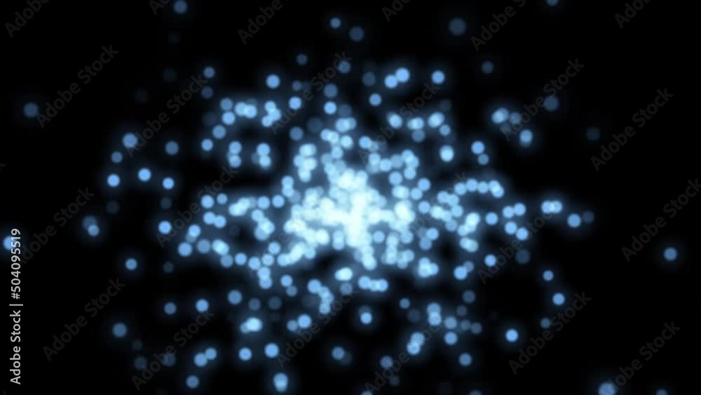 Poster abstract particles background animation