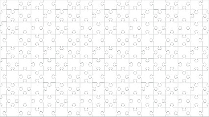 白のシンプルなジグソーパズル