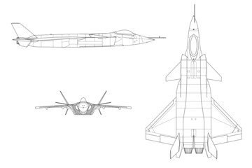 Stealth avion de combate invisible al radar j-20