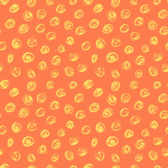 Vector Seamless Hand Drawn Scribble Pattern. Minimal Artistic Sketch Endless Print.