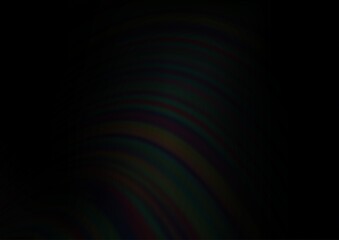 Dark Silver, Gray vector background with liquid shapes.