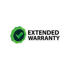 Extended warranty label isometric design