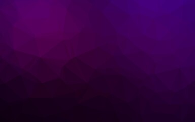Dark Purple vector blurry triangle texture.