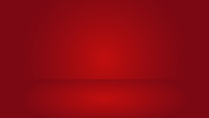 blank red studio room with color lighting effect background for product display and graphic design 
