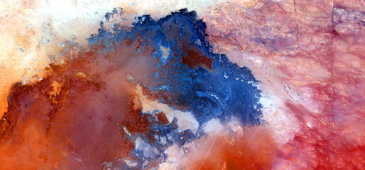 abstract landscape photo of the deserts of Africa from the air emulating the shapes and colors of godzilla Birth,, Genre: Abstract naturalism, from the abstract to the figurative