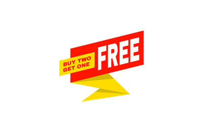 illustration design buy two get one free bogo