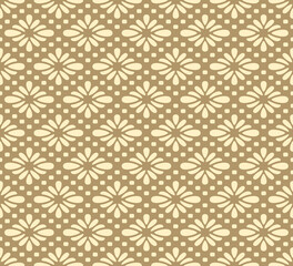 Fototapeta premium Japanese Flower Petal Diamond Vector Seamless Pattern