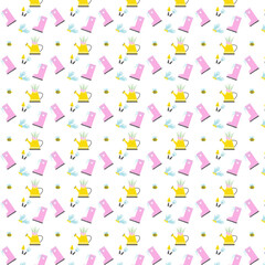 Garden, vegetable garden, gardening supplies, pattern, package, white background