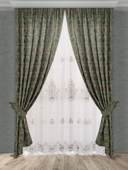 A beautiful curtain with a catch.