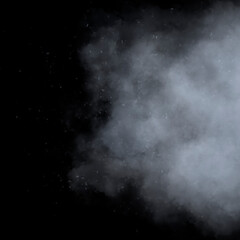 Fototapeta na wymiar Mist Smoke with Particles Background 