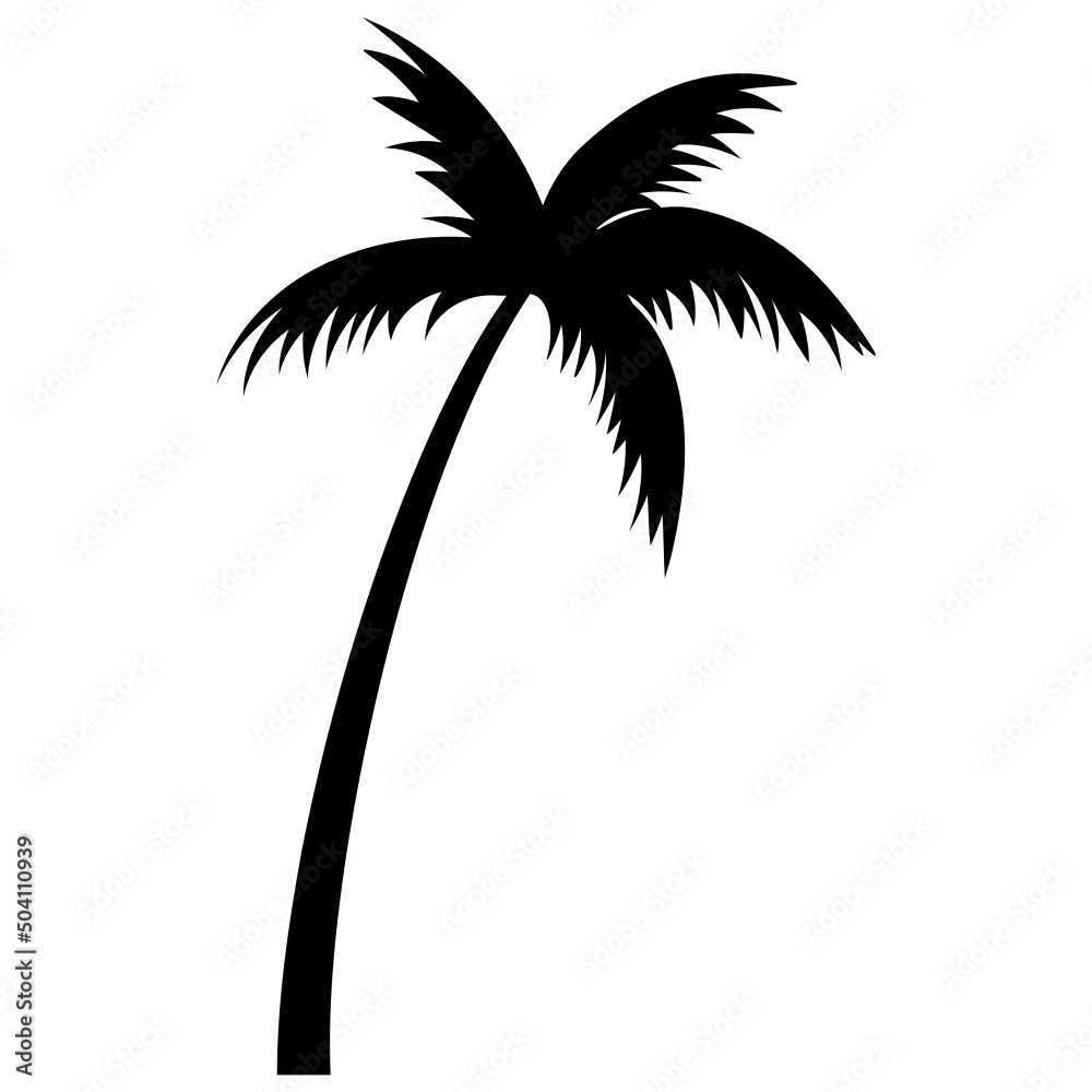 Wall mural palm trees silhouettes