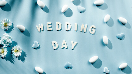 Bride and groom invitation for wedding background