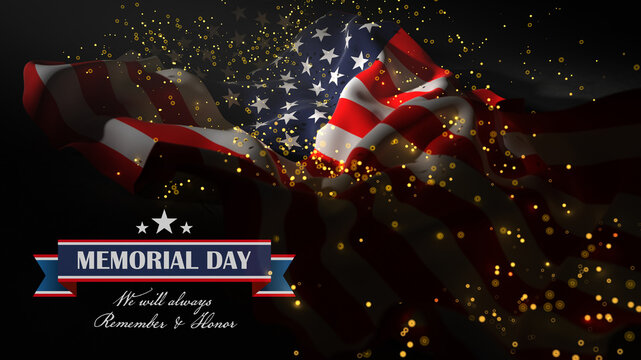 USA Flag Memorial Day
