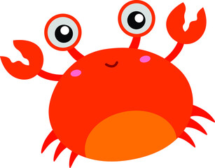 Crab Sea Animal Illustration Vector Clipart