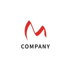 Letter M logo icon template design vector illustration