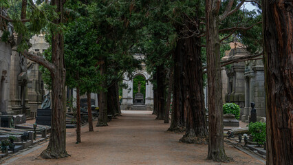 Fototapeta na wymiar Cimitero Monumentale Milan April 2022