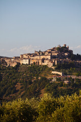 Obraz premium Amelia, borgo medievale prima del terremoto. Umbria, Italia
