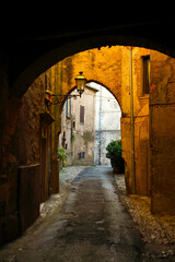Fototapeta premium Amelia, borgo medievale prima del terremoto. Umbria, Italia