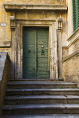 Amelia, borgo medievale prima del terremoto. Umbria, Italia