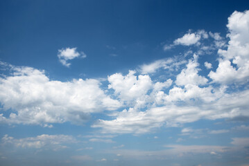 A Lot of Clouds with bright blue Sky background