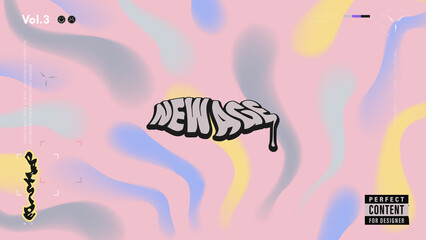 Modern graffiti style background design. Trendy wallpaper design for poster, website, placard, cover, advertising