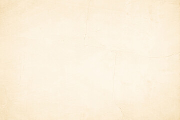 Old concrete wall texture background. Close up retro plain cream color cement material surface rough brown design element concept.