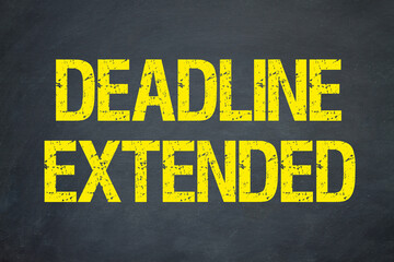 Deadline extended