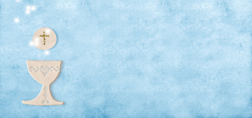 First holy communion invitation card.