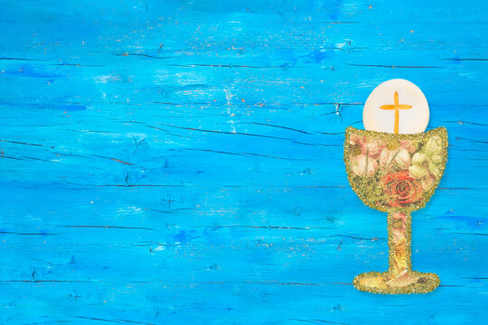 First holy communion invitation card.