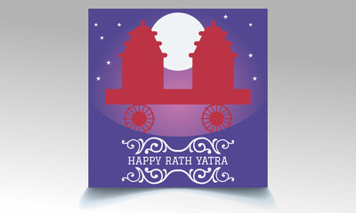 Rath Yatra Vector Template Design