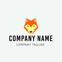 Wolf vector logo design template