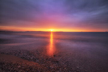 Tramonto mozzafiato sul mare, Sicilia